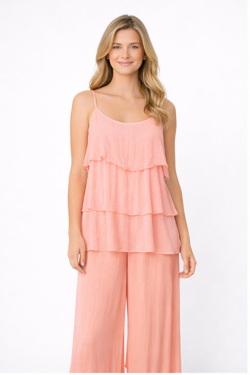 The Obsession Silk Tiered Vest