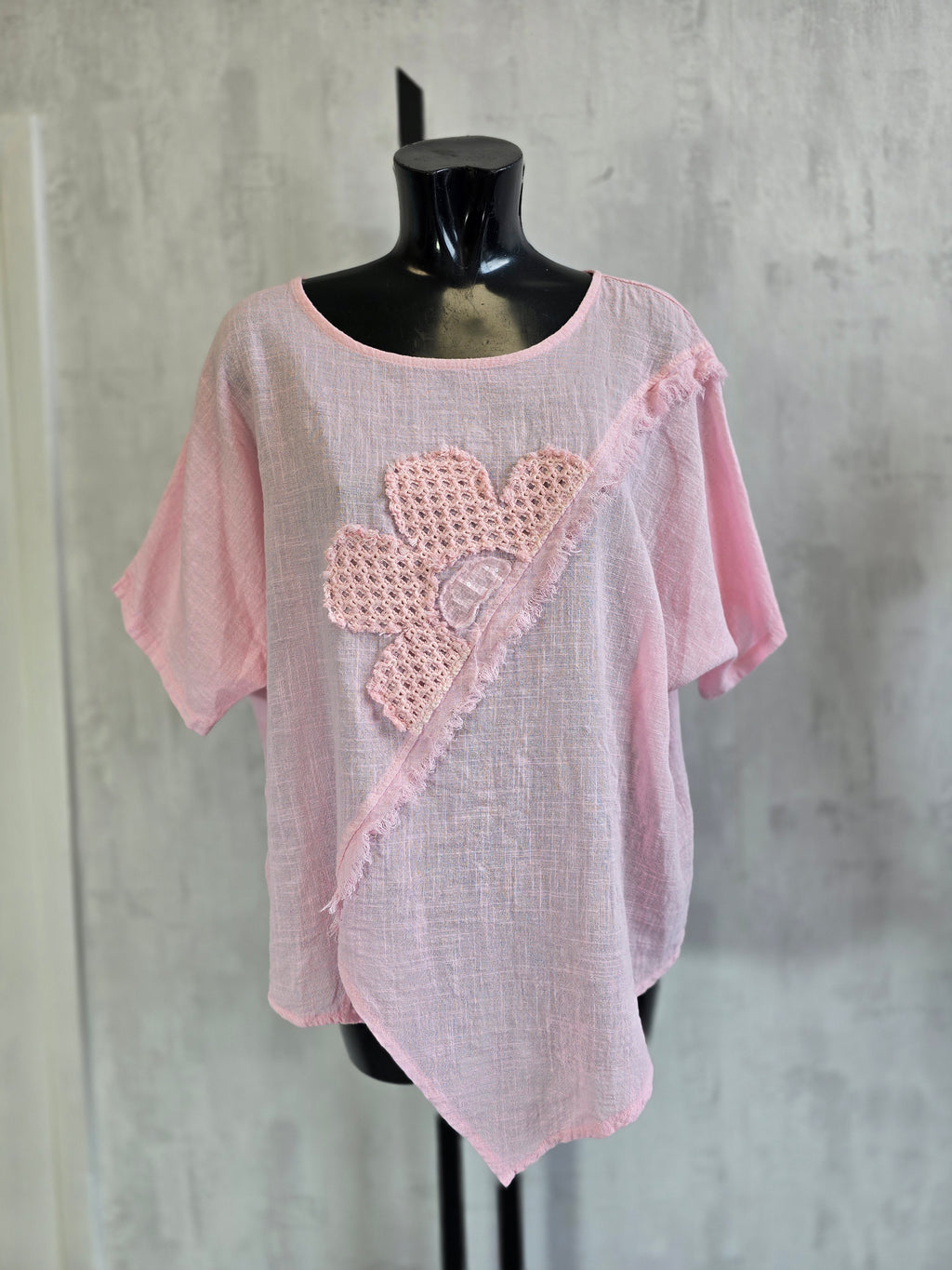Linen Floral Blouse