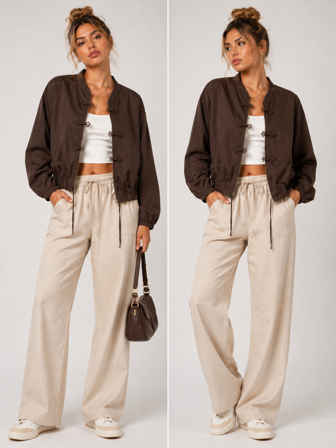 Zipped Bomber Jacket