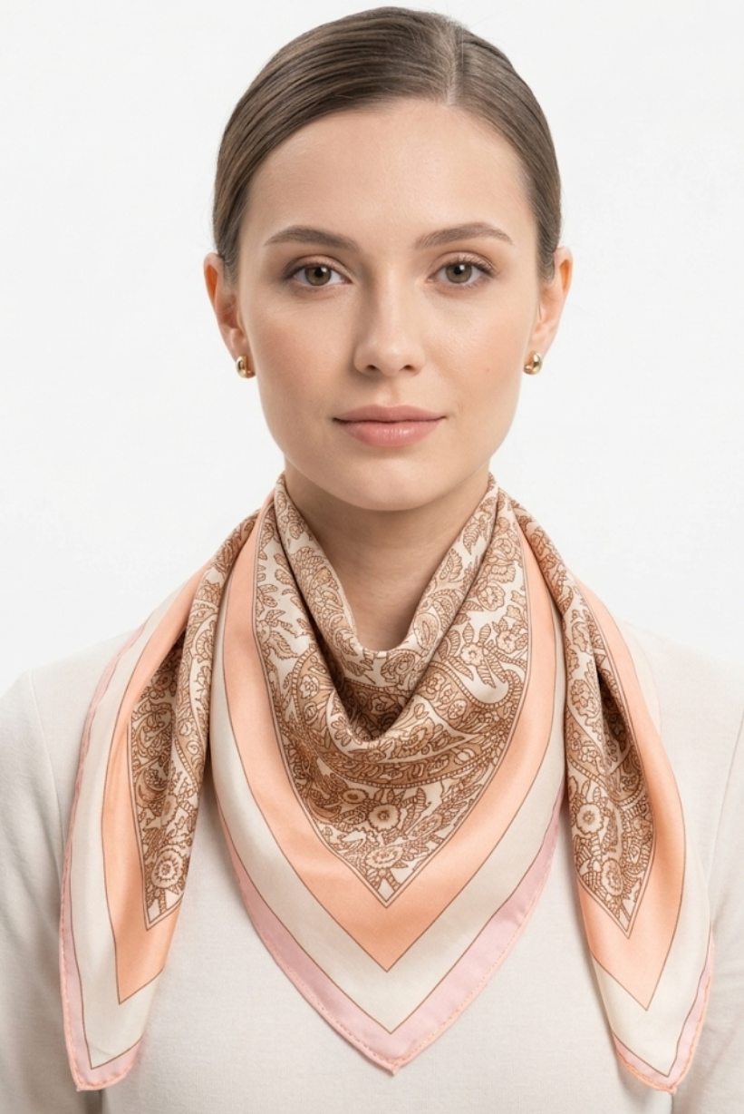 Silky Patterned Scarves