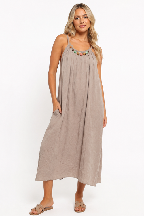 Beaded Maxi Dress