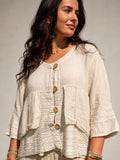 Linen Silk Mix Jacket