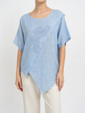 Linen Floral Blouse