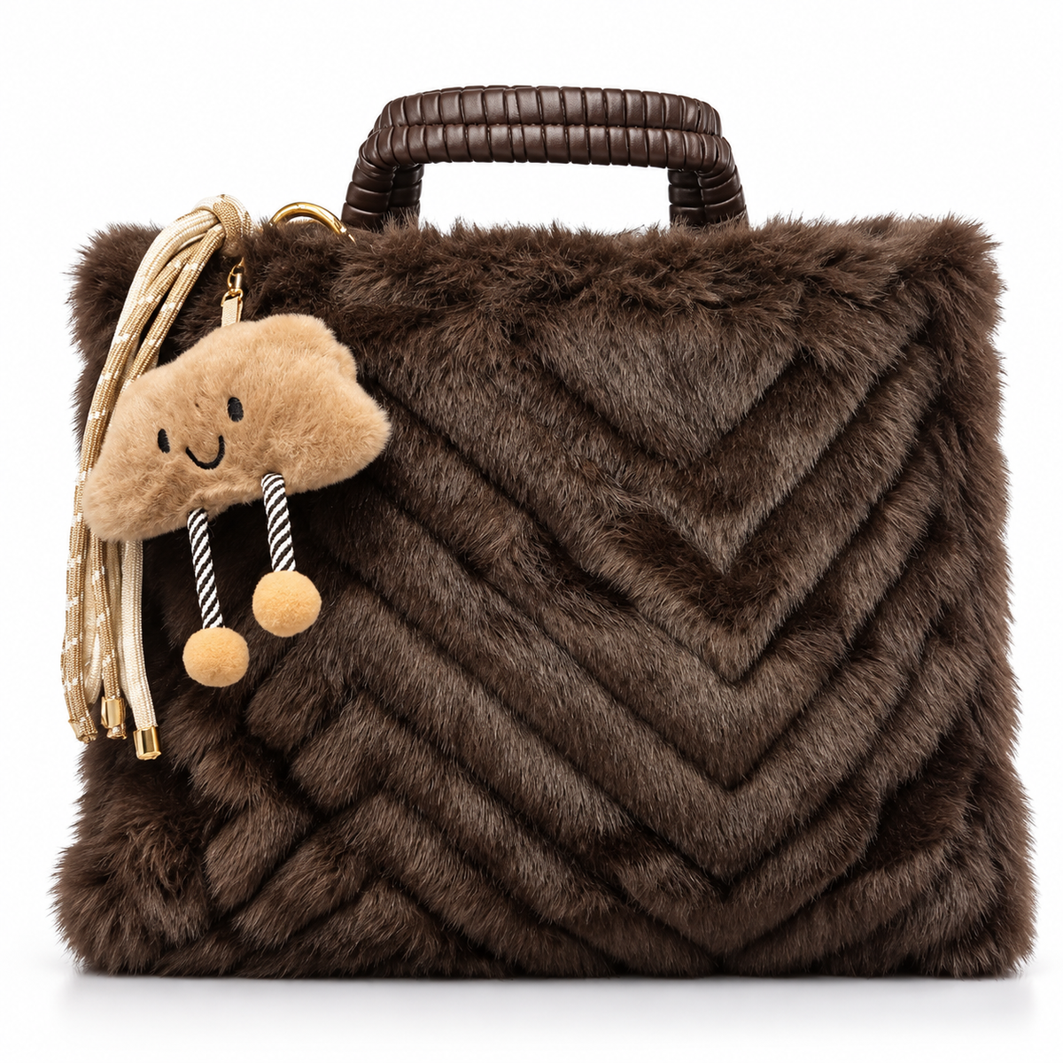 Fluffy Bag With Keyring