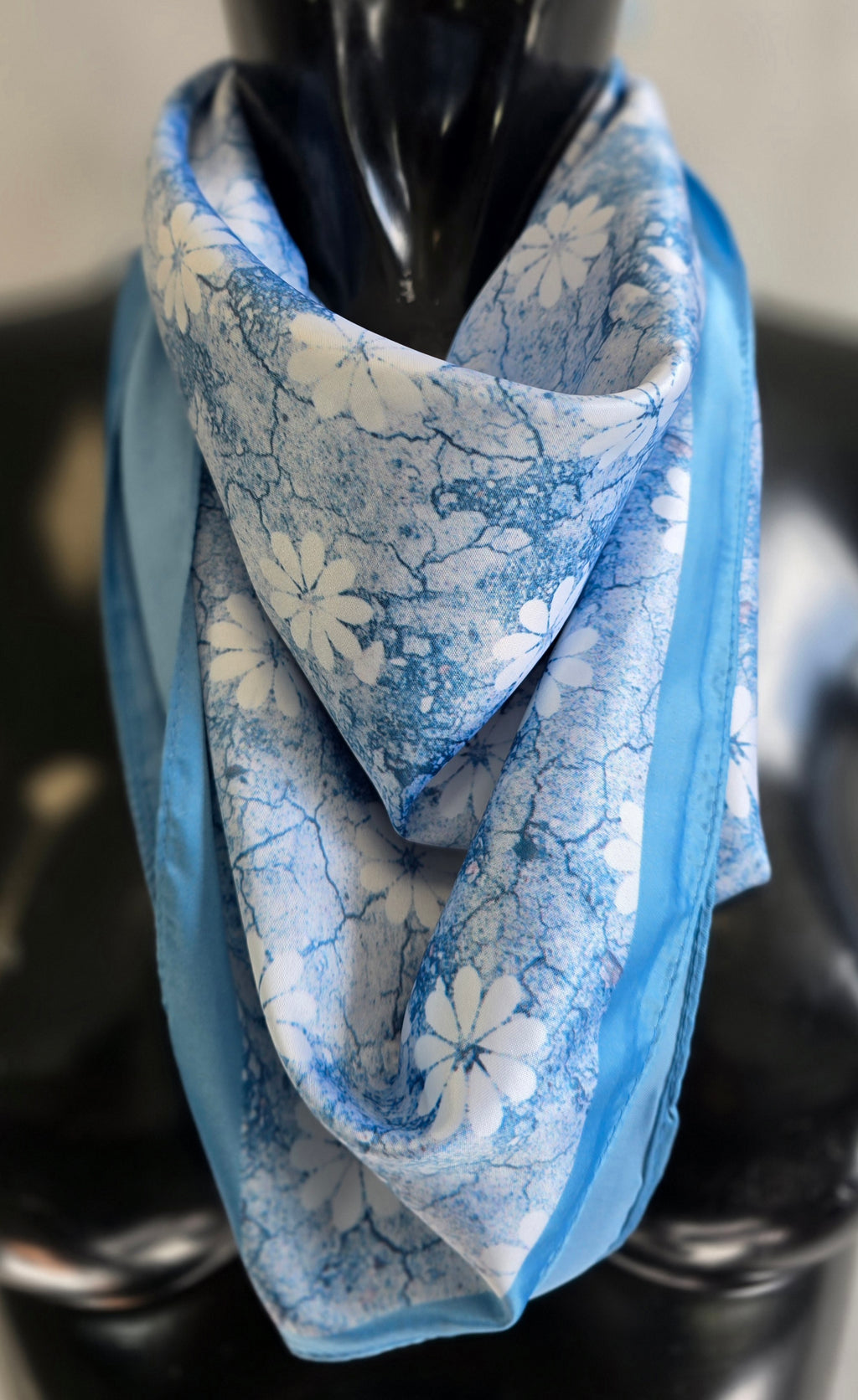 Silky Patterned Scarves
