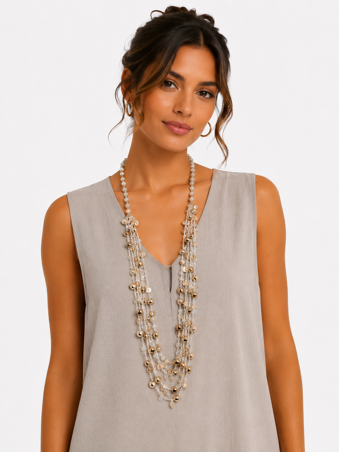 Layered Beaded Necklace
