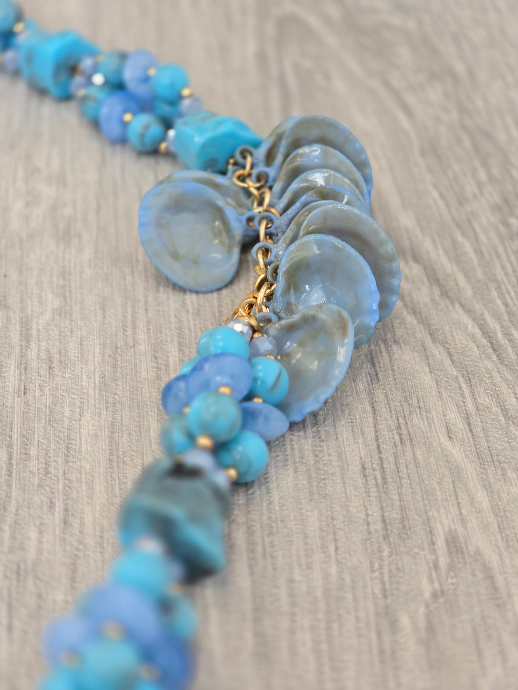 Shell Necklace - Blue