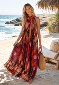 Pleated Maxi Dress