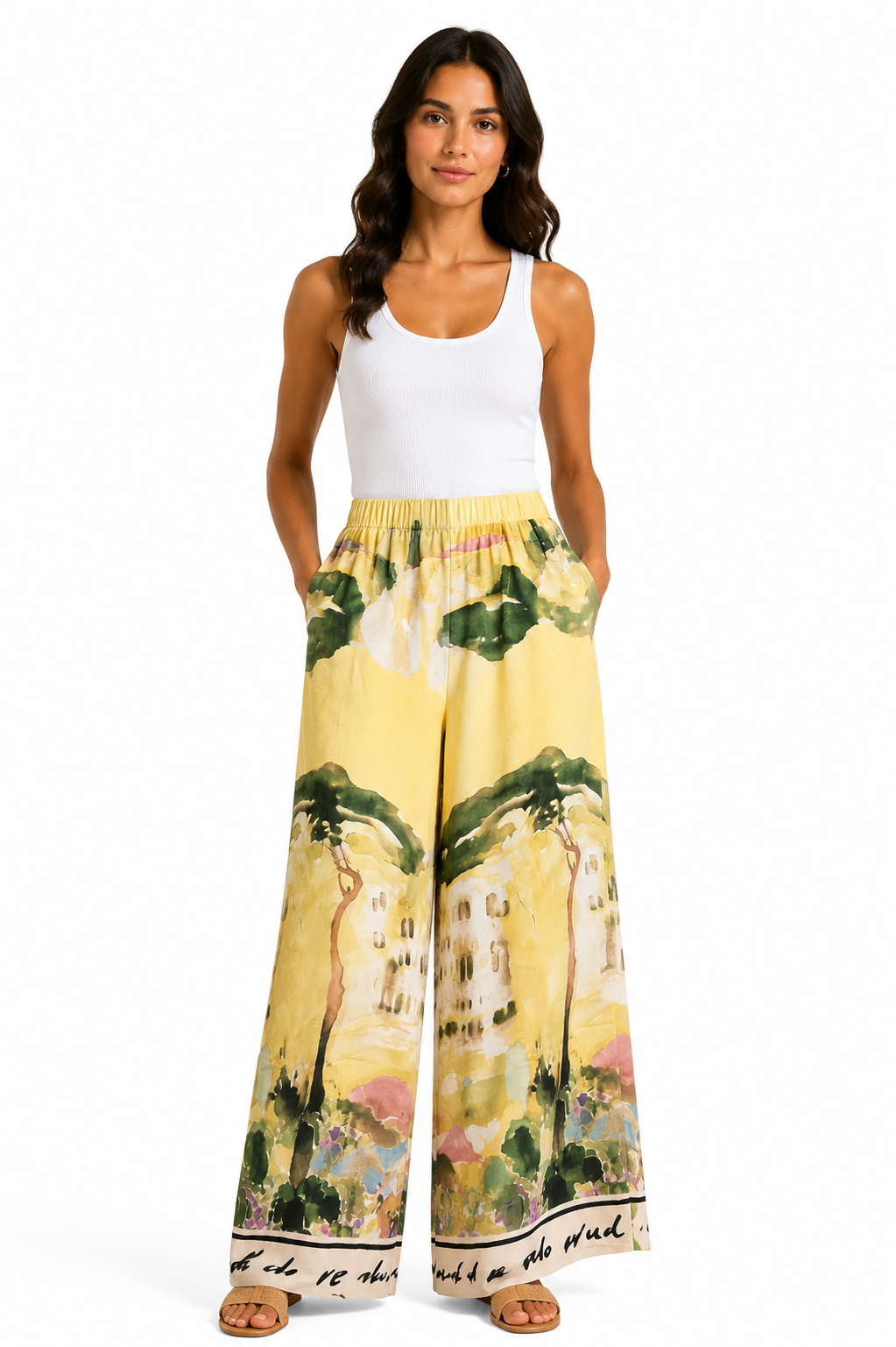 Italian Wide Leg Trousers