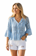 Crochet Button-Up Cardigan