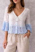 Crochet Ombré Blouse