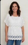 Fiona sequin floral top
