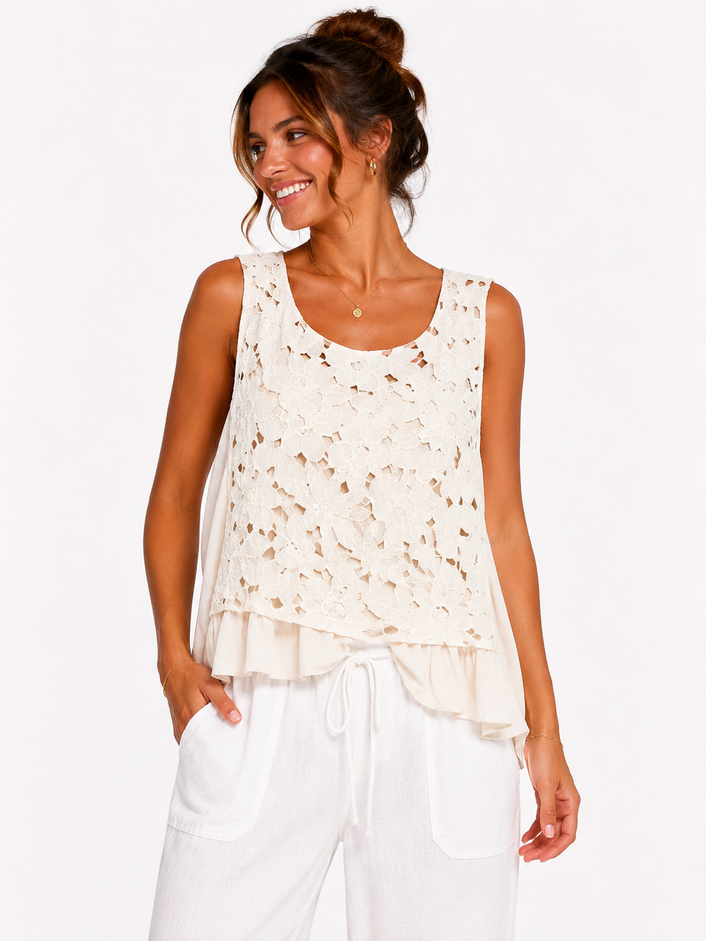 Floral Double Lined Vest