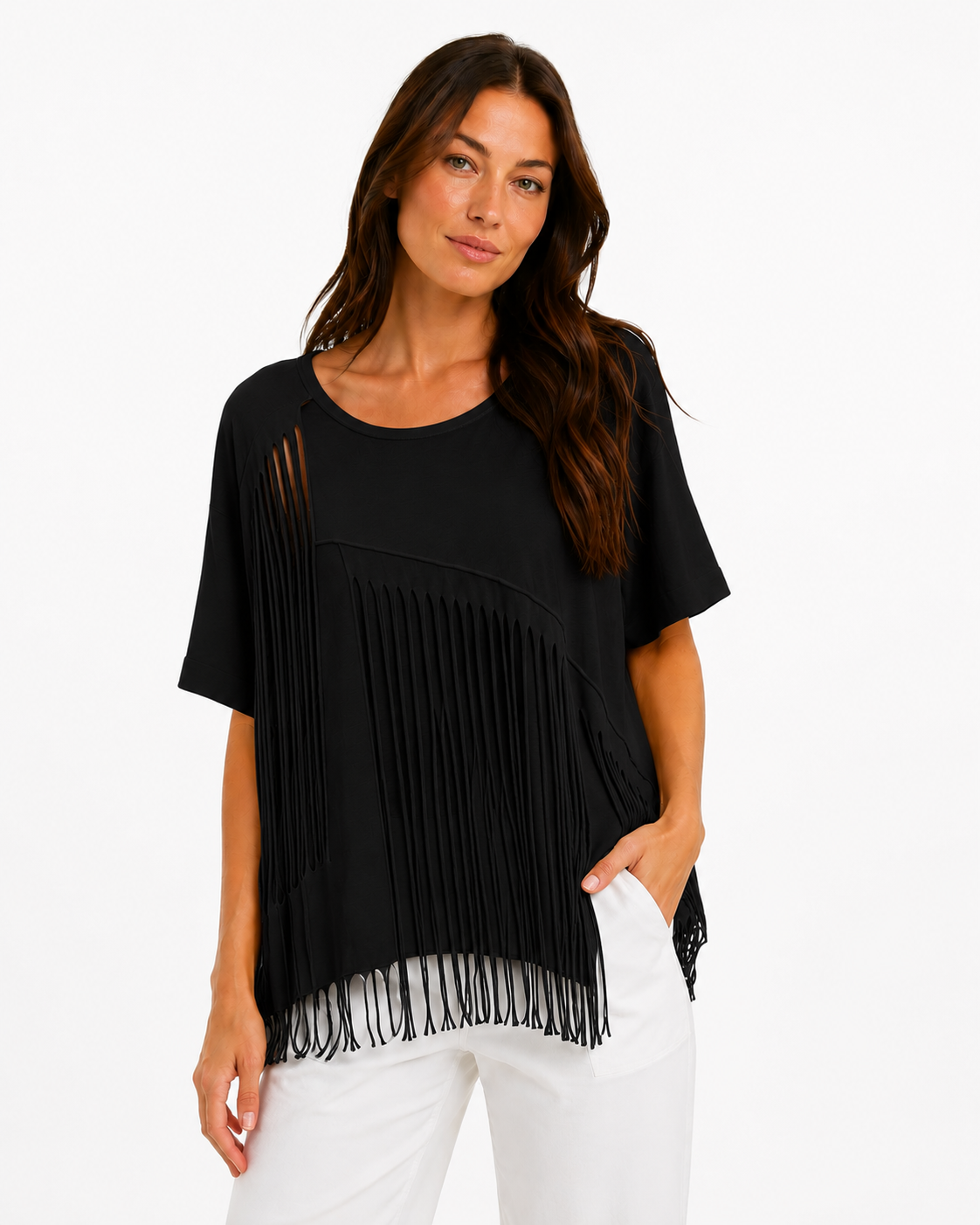 Distressed-look Top