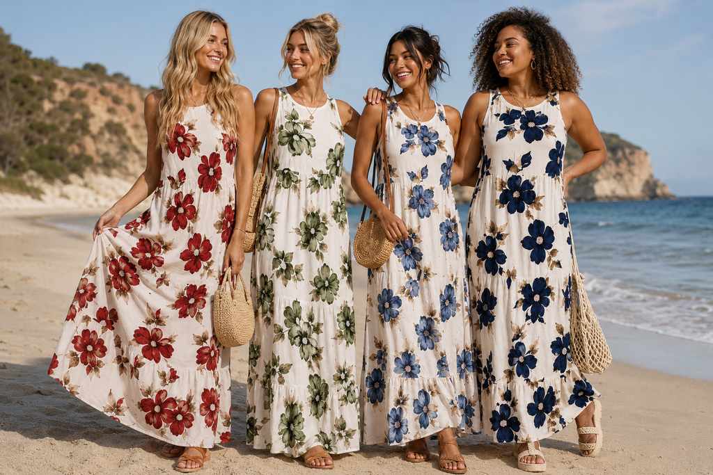 Printed Floral Summer Dress