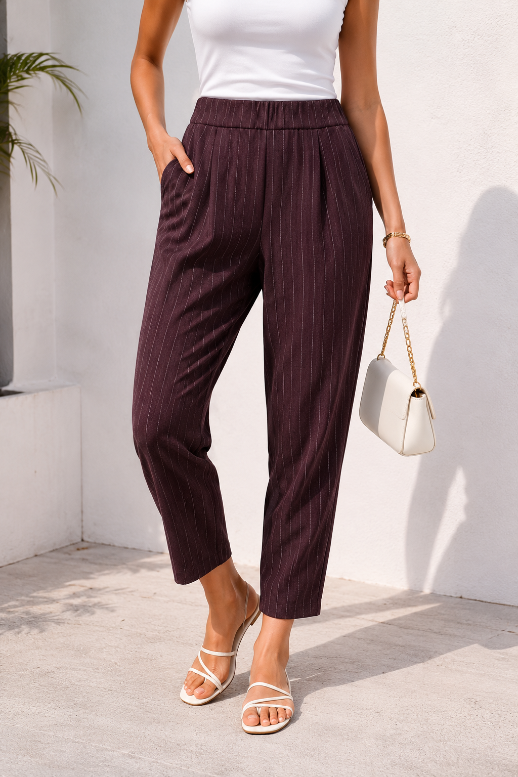 Pinstripe Hampton Trousers