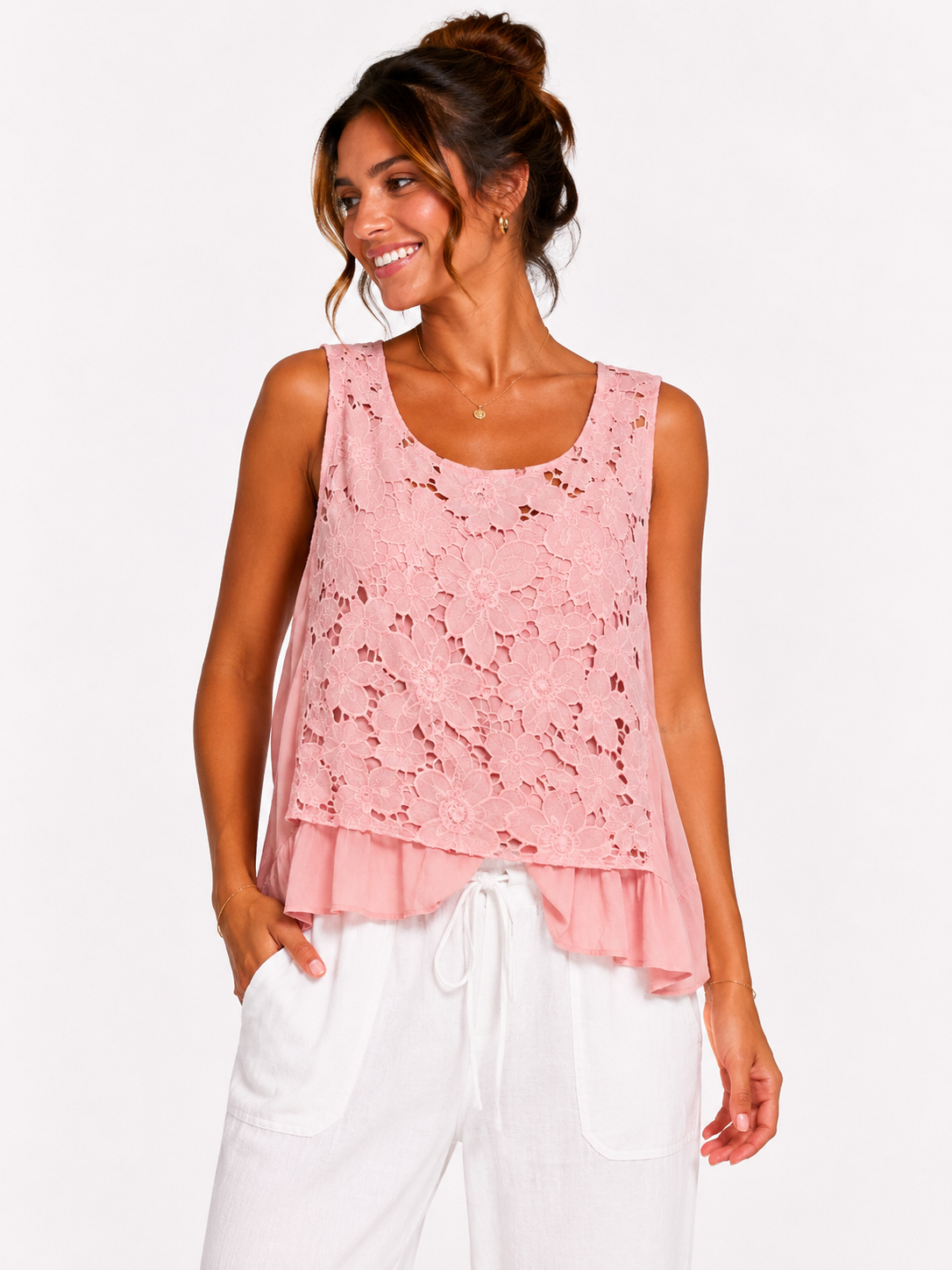 Floral Double Lined Vest
