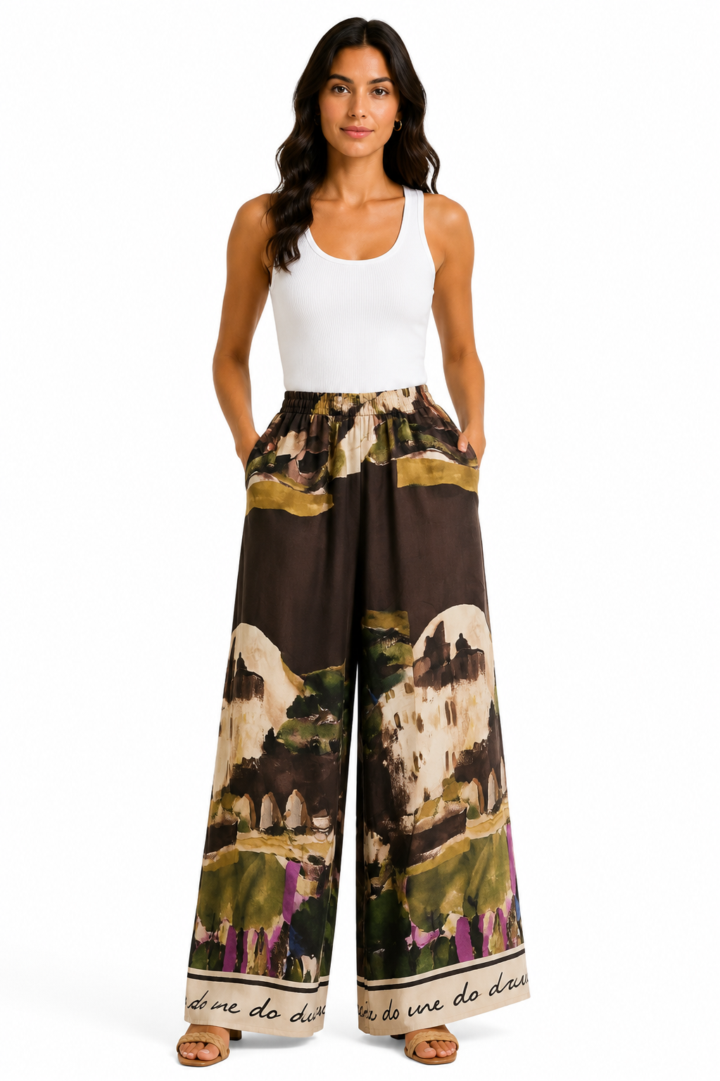 Italian Wide Leg Trousers