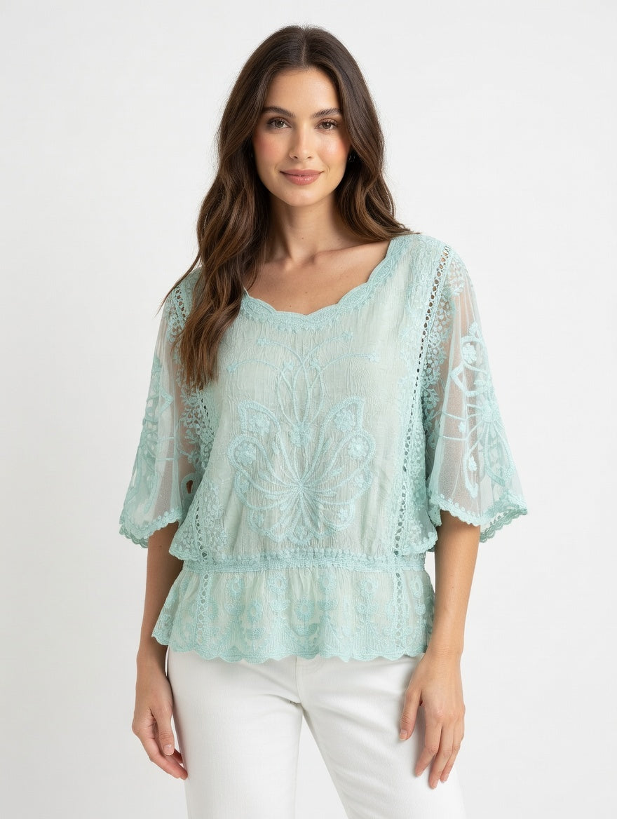 Butterfly Laced Blouse