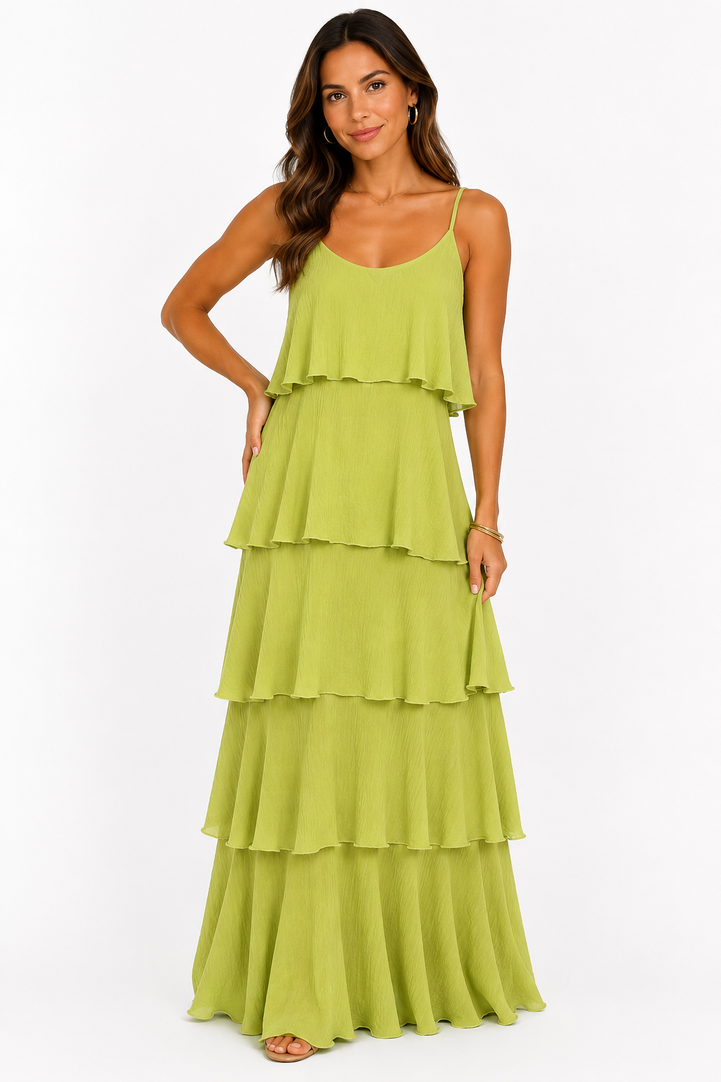 Tiered Midaxi Dress