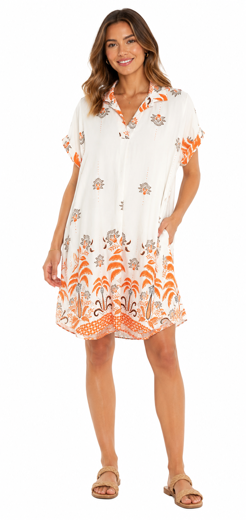 Floral Linen Dress