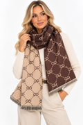 Linked Hearts Reversible Scarf