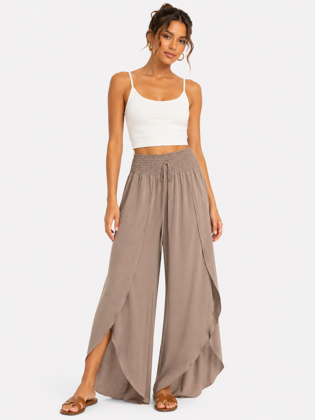Elasticated Split Trousers