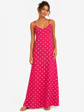 Polka Dot Split Leg Dress