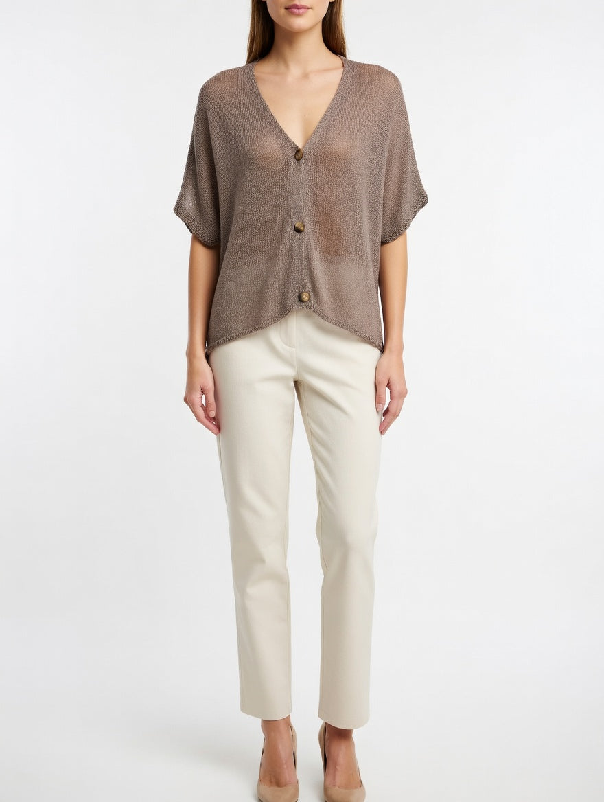 Knitted Button Up Cardigan