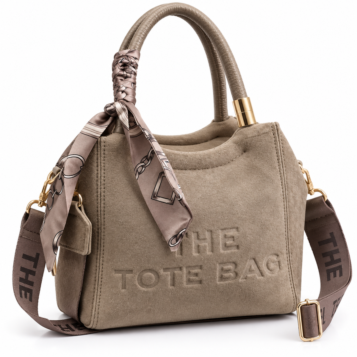 The Tote Bag With Scarf
