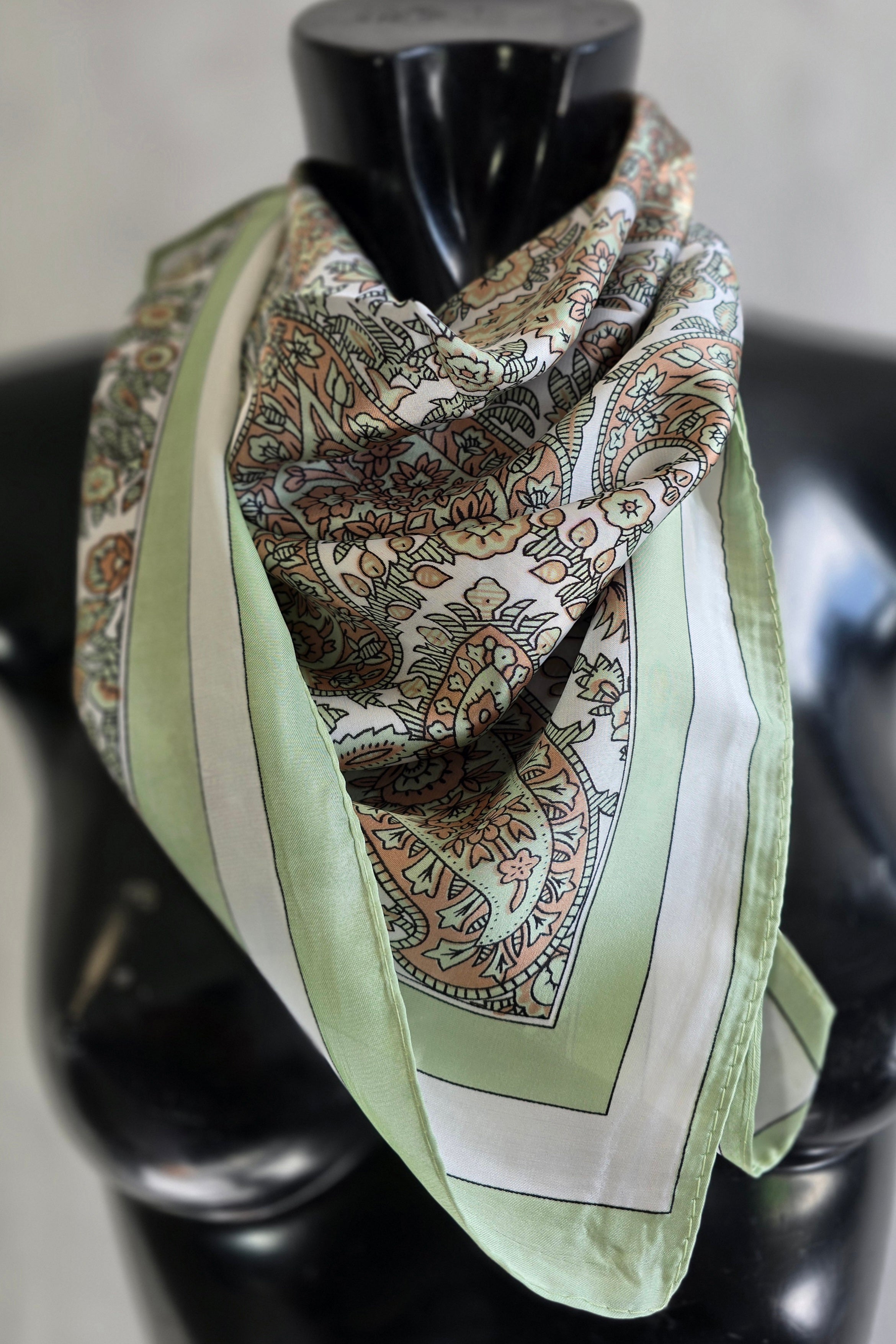 Silky Patterned Scarves