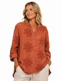Embroidered Floral Shirt