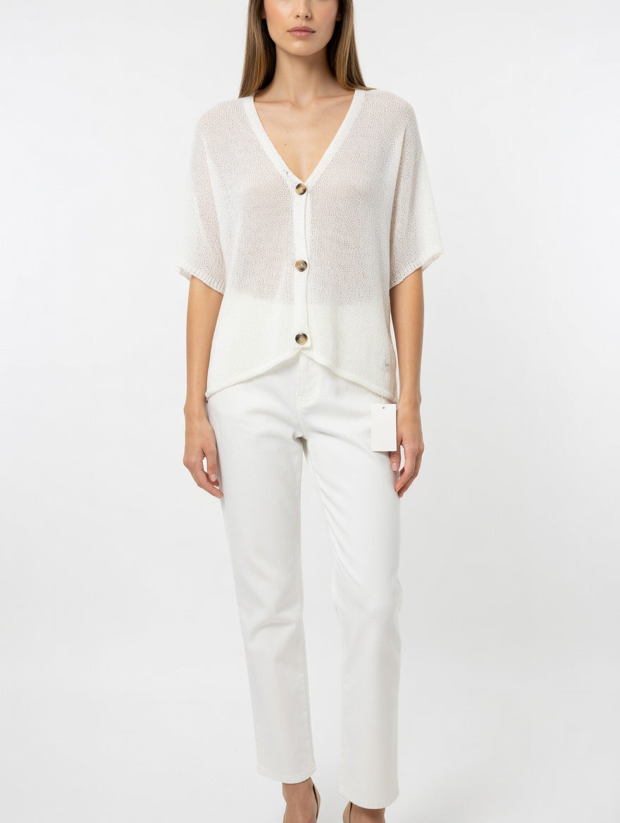 Knitted Button Up Cardigan