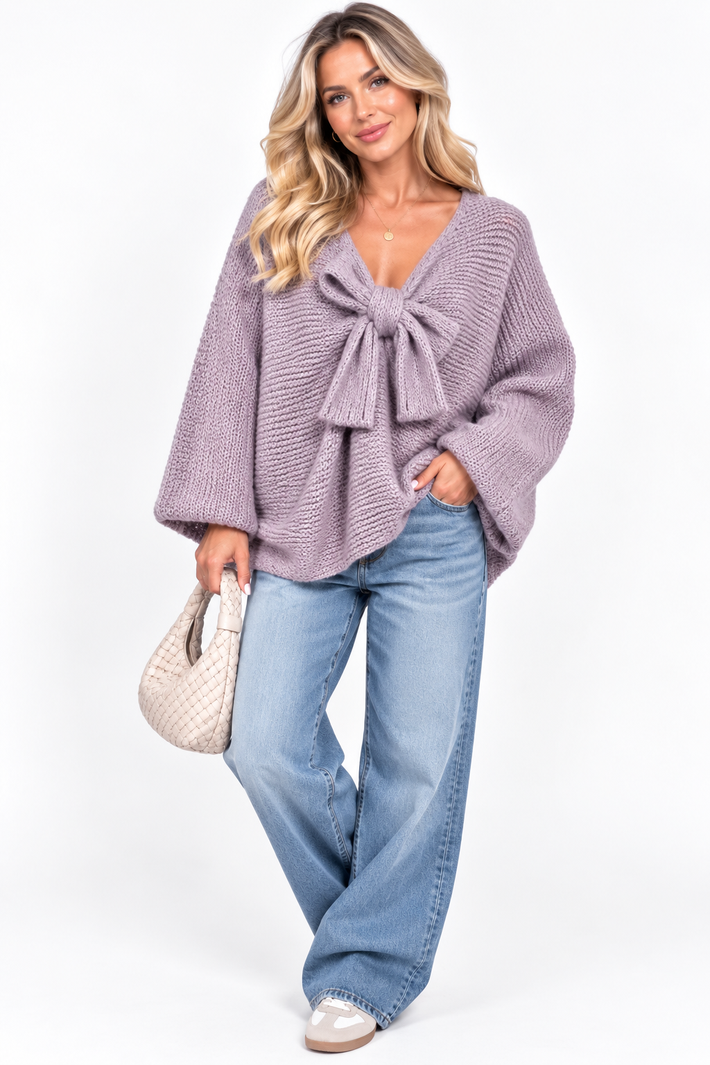 Bow Knitted Jumper
