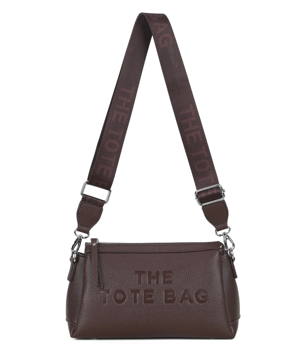 Zipped Tote Shoulder Bag