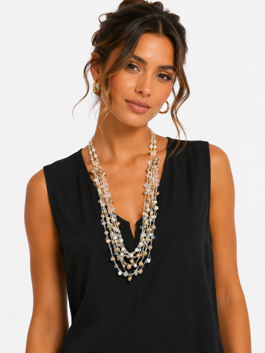 Layered Beaded Necklace