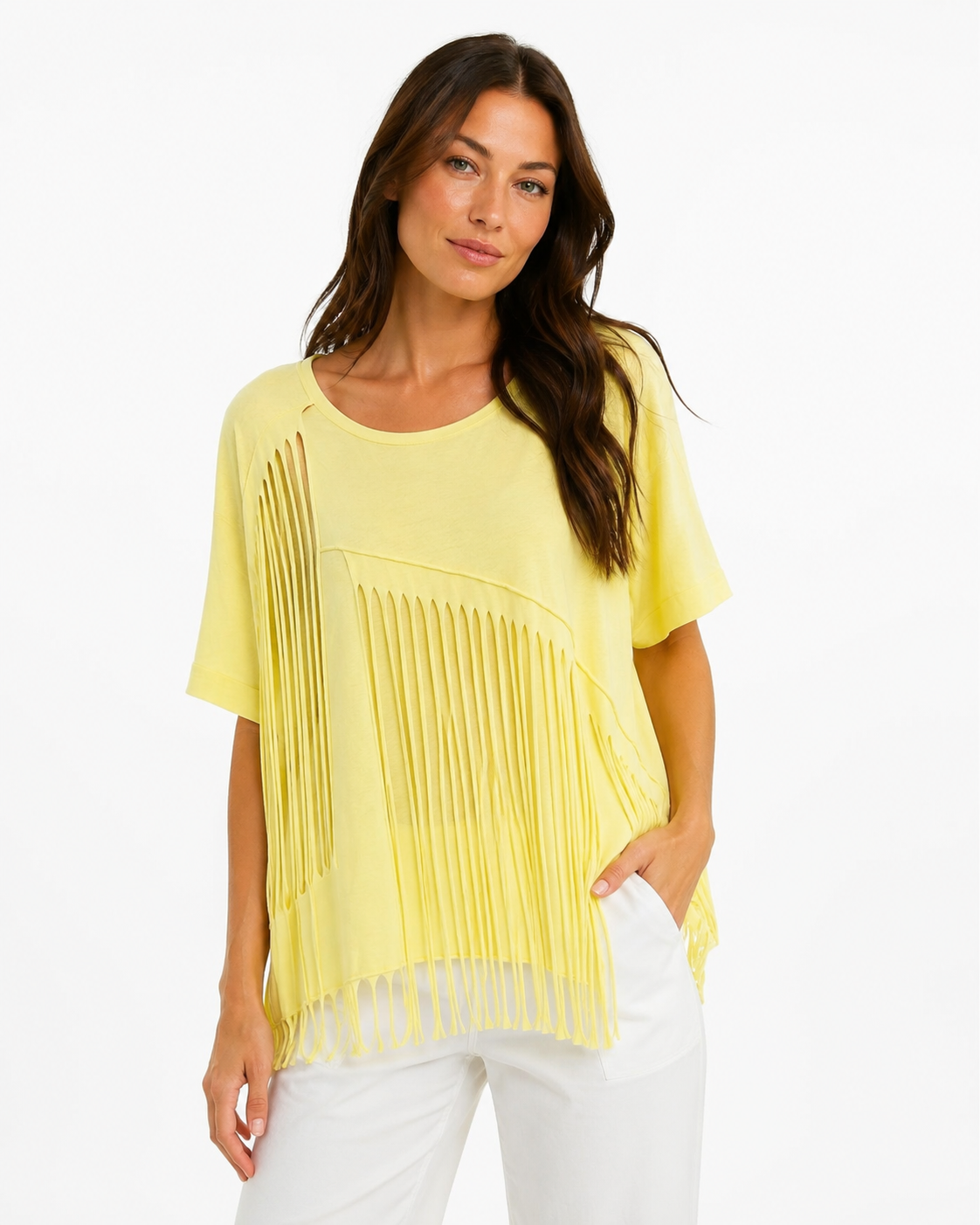 Distressed-look Top
