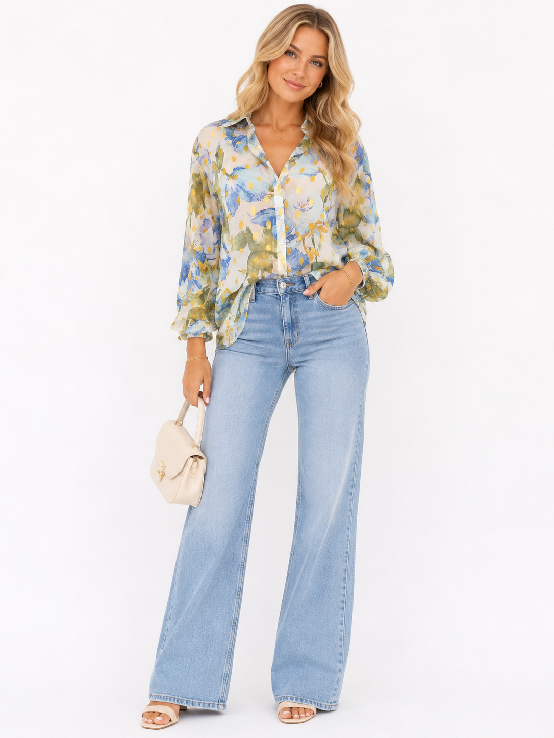 Tilly Gold Fleck Blouse