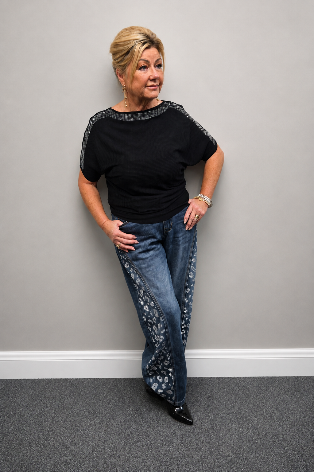 Sparkle Neck Jumper
