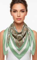 Silky Patterned Scarves