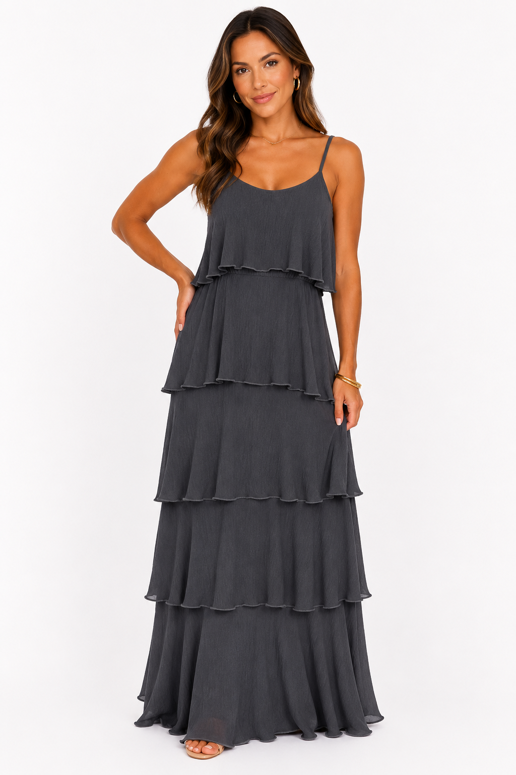 Tiered Midaxi Dress