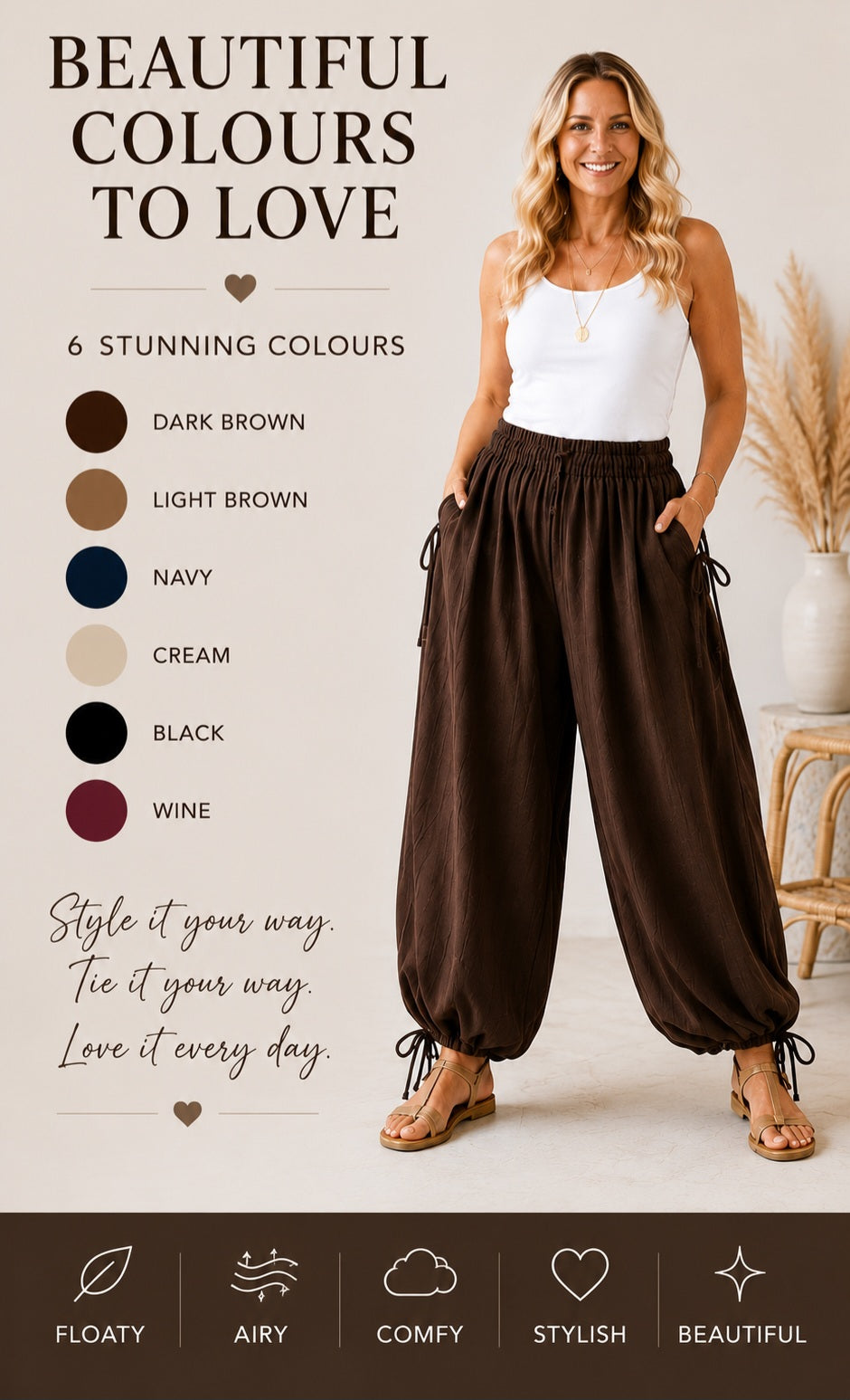 Adjustable Harem Trousers
