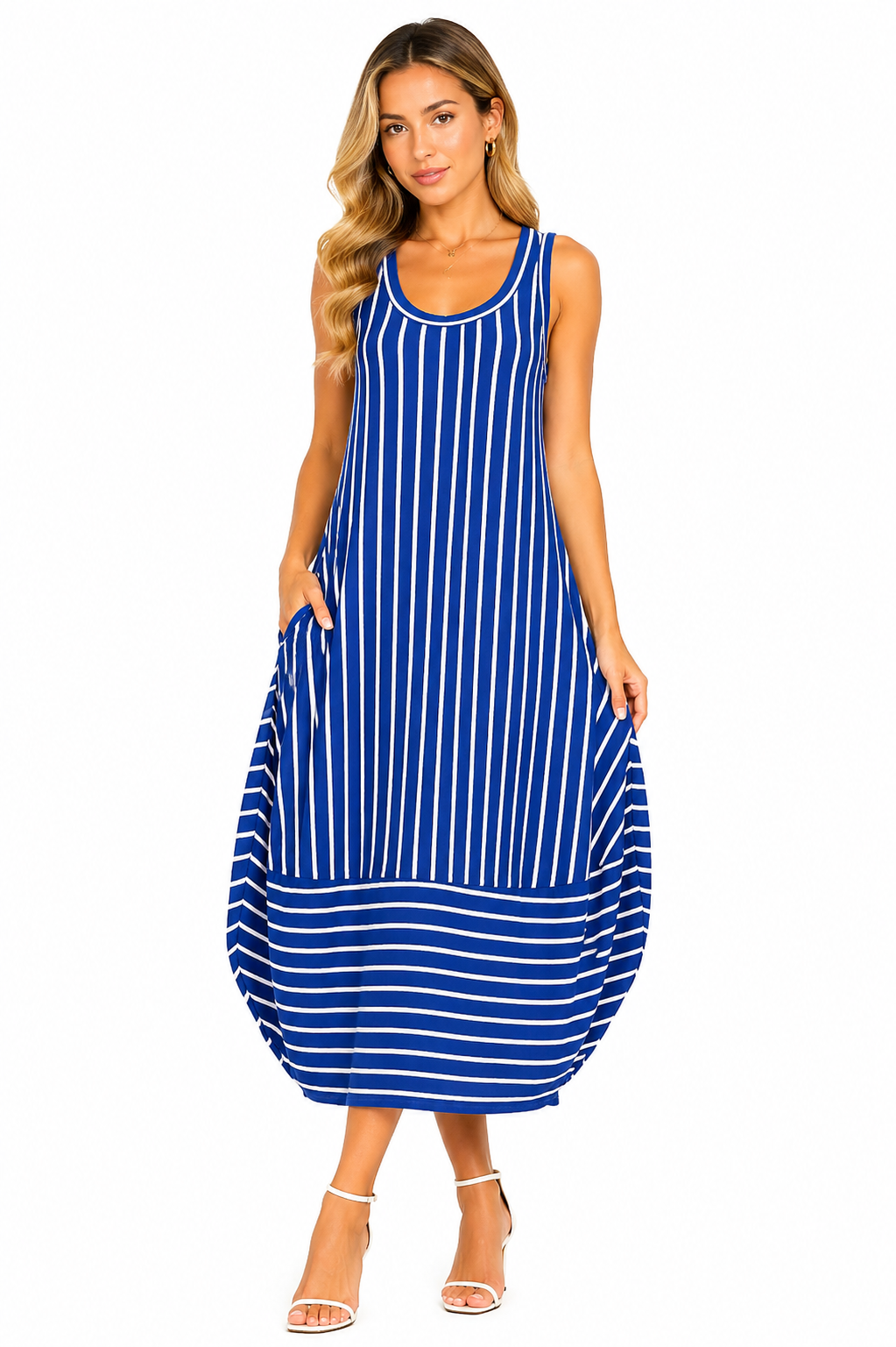 The Striped Balloon Dress