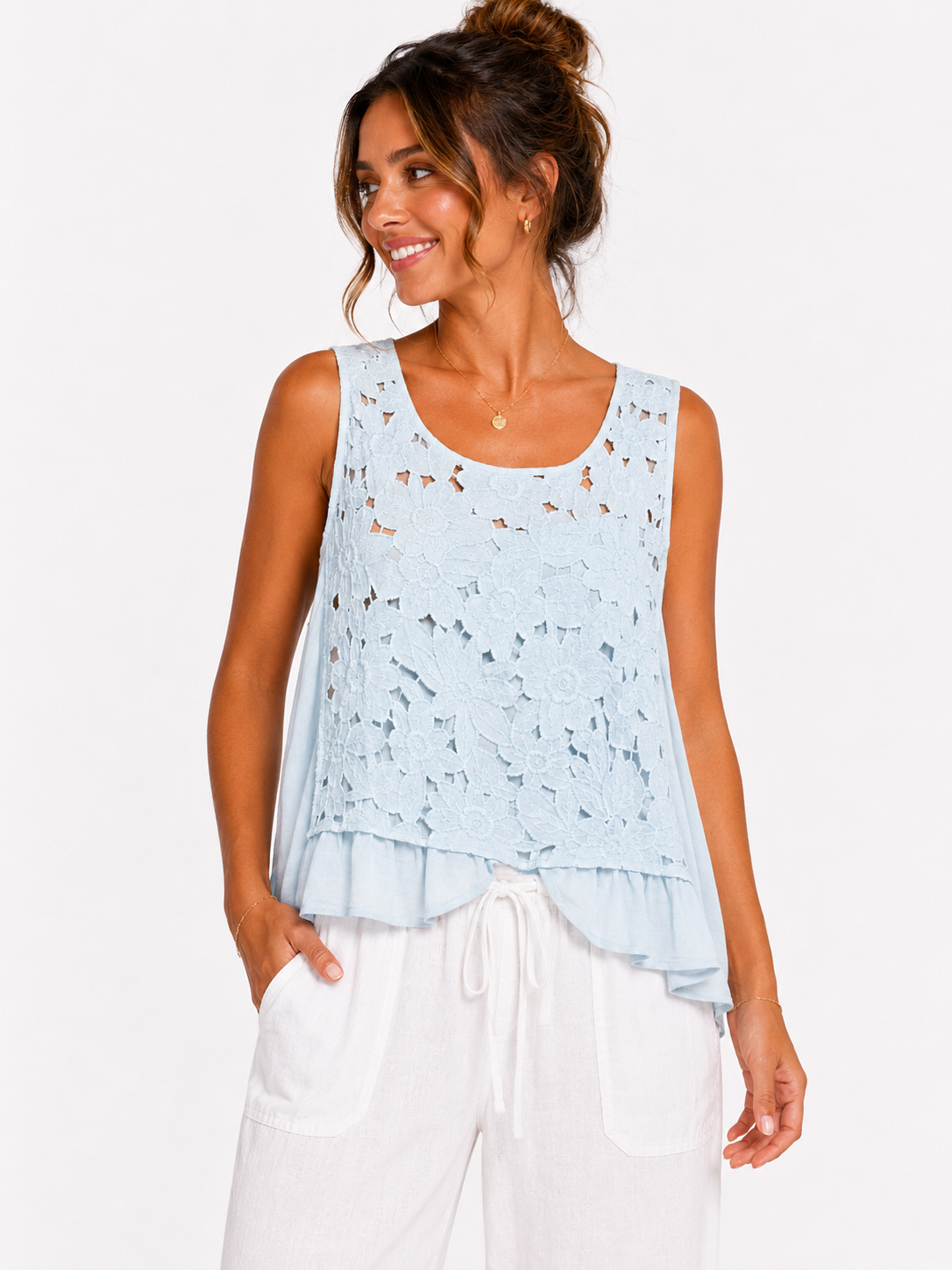 Floral Double Lined Vest