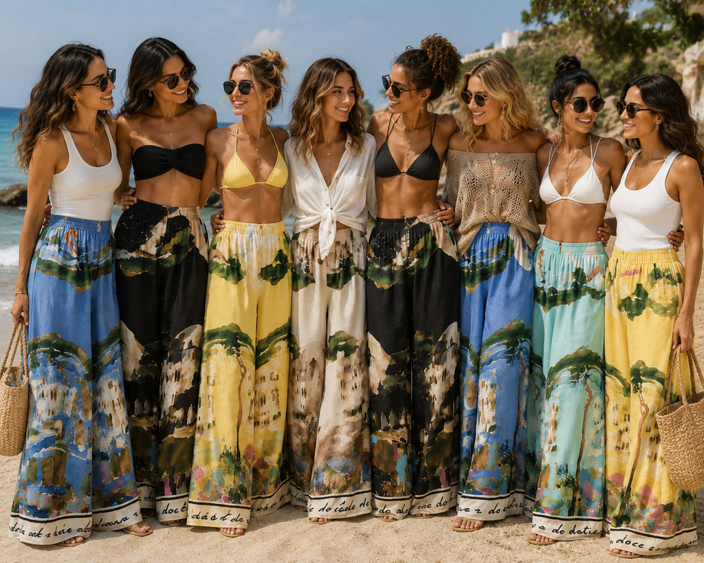 Italian Wide Leg Trousers