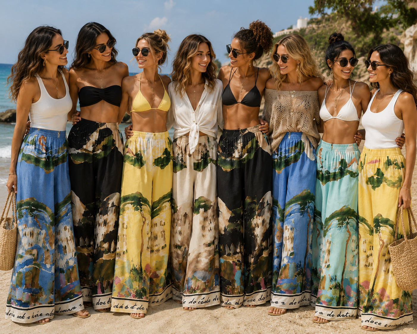 Italian Wide Leg Trousers