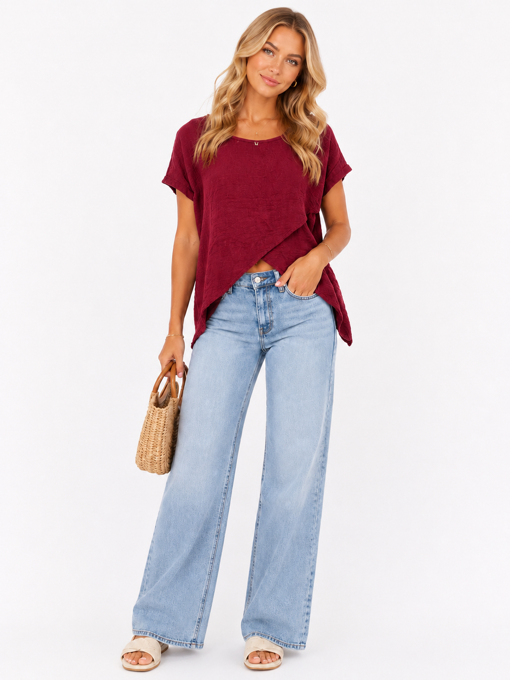 Cross Over Linen Top