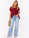 Cross Over Linen Top