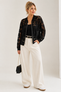 Lightweight Lace Zip Up Jacket