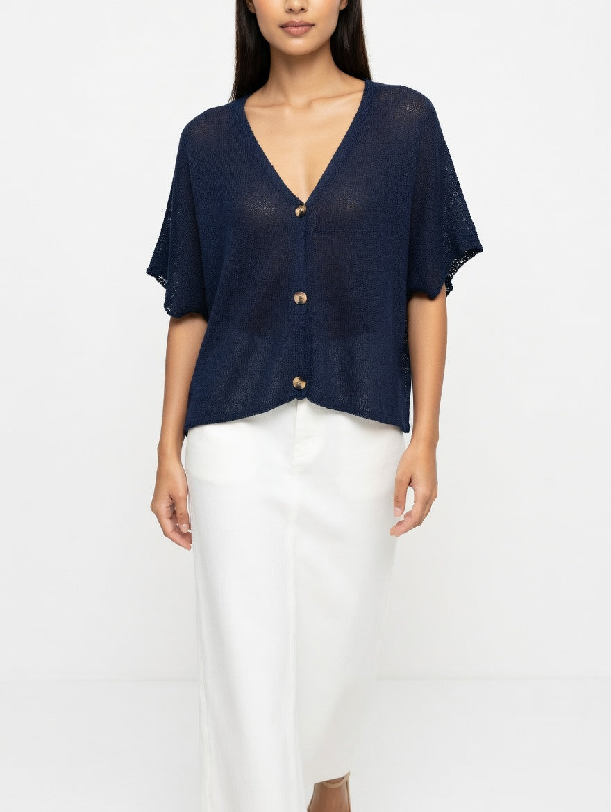 Knitted Button Up Cardigan